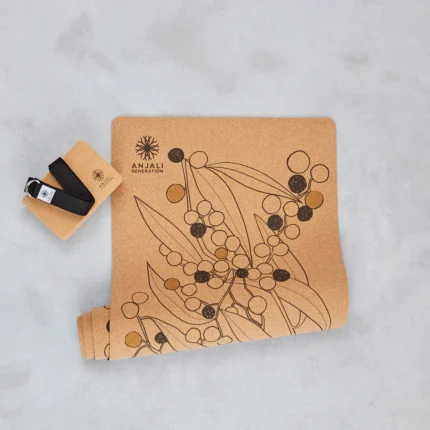 Wattle-design-cork-yoga-mats