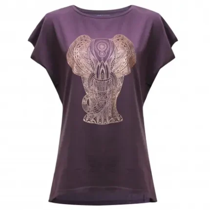 Yoga-T-shirt-Batwing-elephant-berry-copper