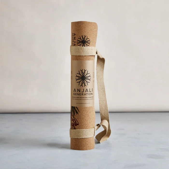 anjali-premium-printed-cork-yoga-mat-grevillea-design