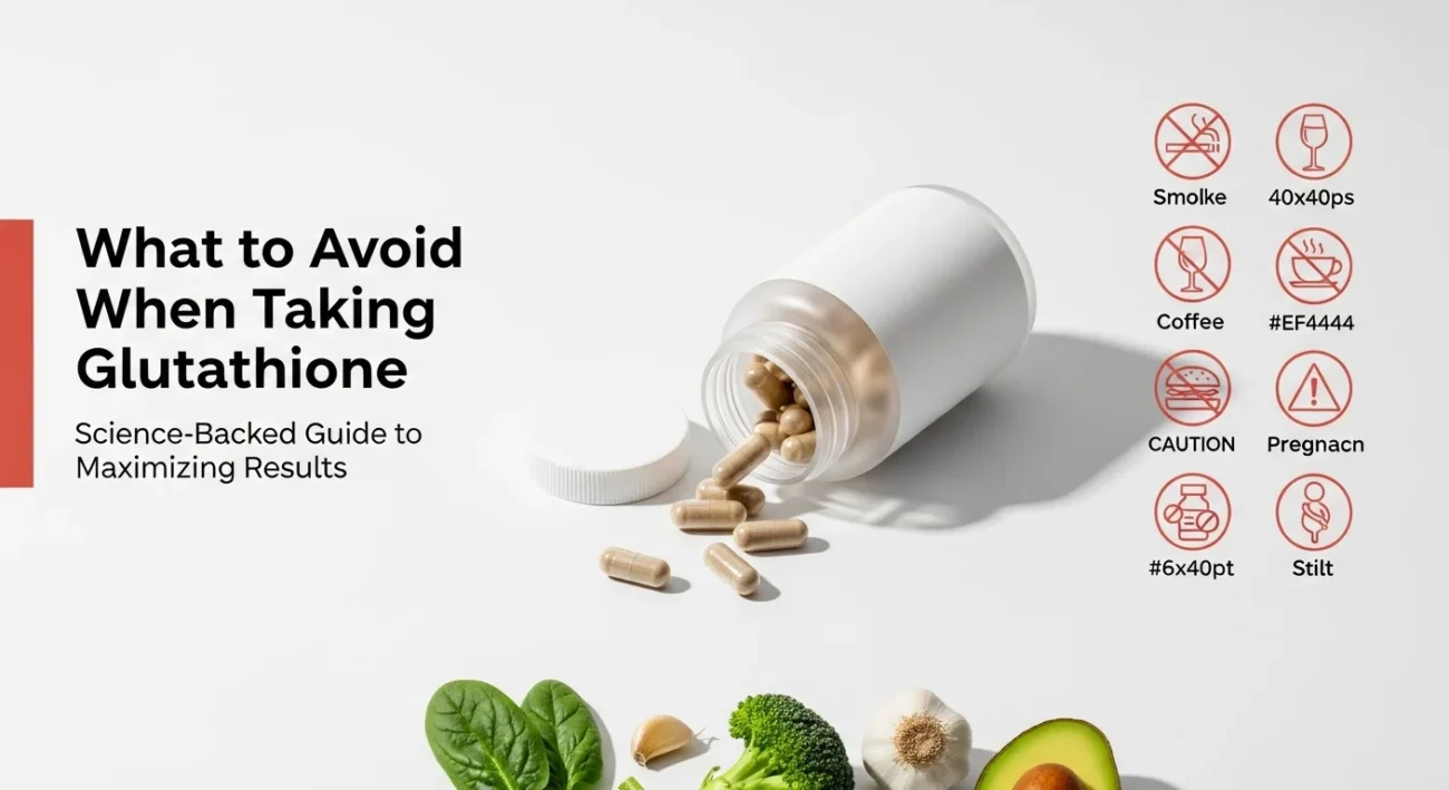 What To Avoid When Taking Glutathione